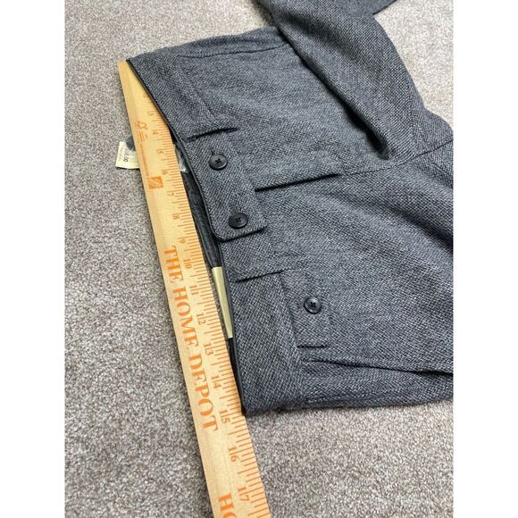 Eddie Bauer Vashon fit trouser womens 6  twill vashn gray wool blend nwt - Picture 6 of 12